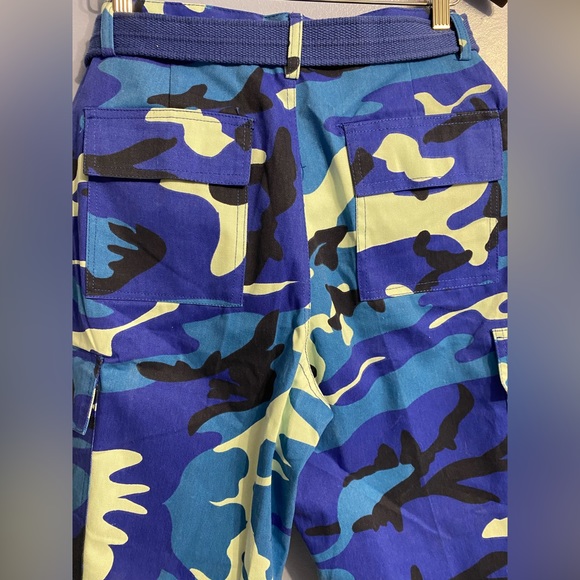 Urban City Cotton Polyester Blend Mens Cargo Shorts Size 32 Streetwear - Picture 10 of 10